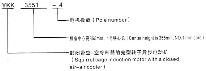 YKK系列(H355-1000)高压沧州三相异步电机西安泰富西玛电机型号说明